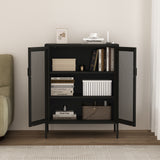 Amelia 31.5" Accent Cabinet in Black - Ornate Home