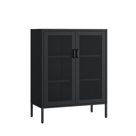 Amelia 31.5" Accent Cabinet in Black - Ornate Home
