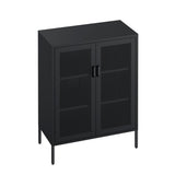 Amelia 31.5" Accent Cabinet in Black - Ornate Home