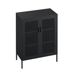 Amelia 31.5" Accent Cabinet in Black - Ornate Home