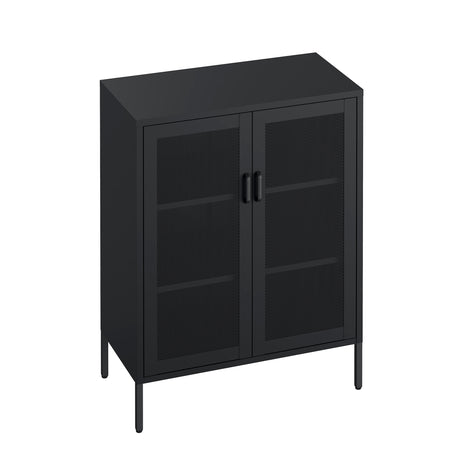 Amelia 31.5" Accent Cabinet in Black - Ornate Home