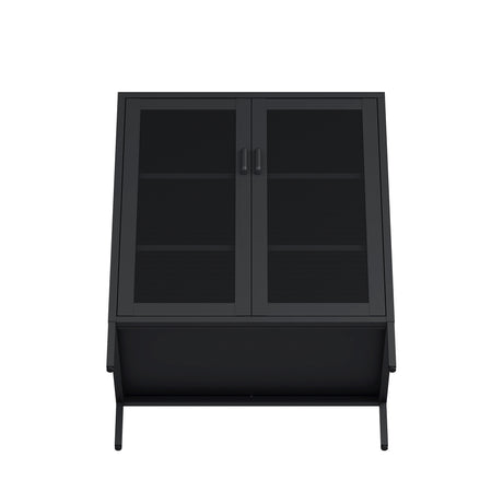 Amelia 31.5" Accent Cabinet in Black - Ornate Home