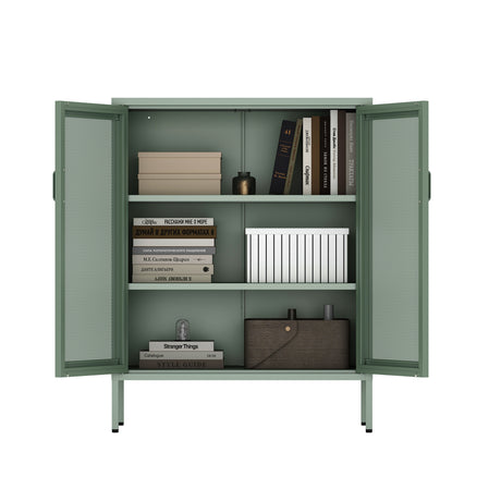 Amelia 31.5" Accent Cabinet in Green - Ornate Home