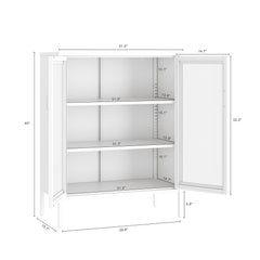 Amelia 31.5" Accent Cabinet in White - Ornate Home
