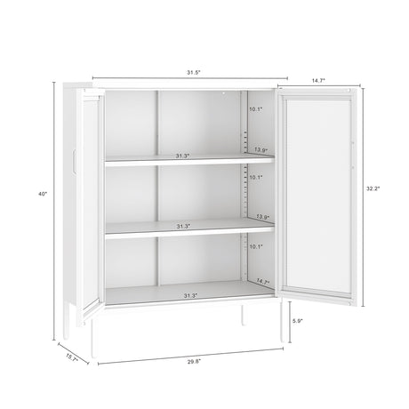 Amelia 31.5" Accent Cabinet in White - Ornate Home