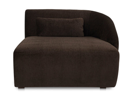 Amelia Espresso Right Arm Facing Chaise - Ornate Home