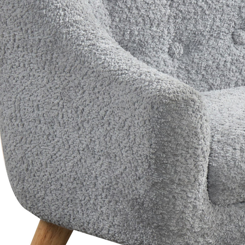 Amelia Gray 28"W Chenille Kids Sofa - Ornate Home