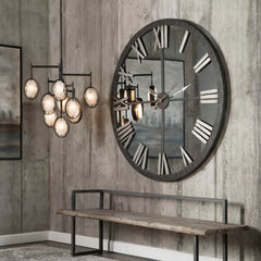 Amelie Bronze Large Wall Clock - Ornate Home