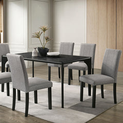Amelio Black/Gray 7 Pc. Dining Table Set - Ornate Home