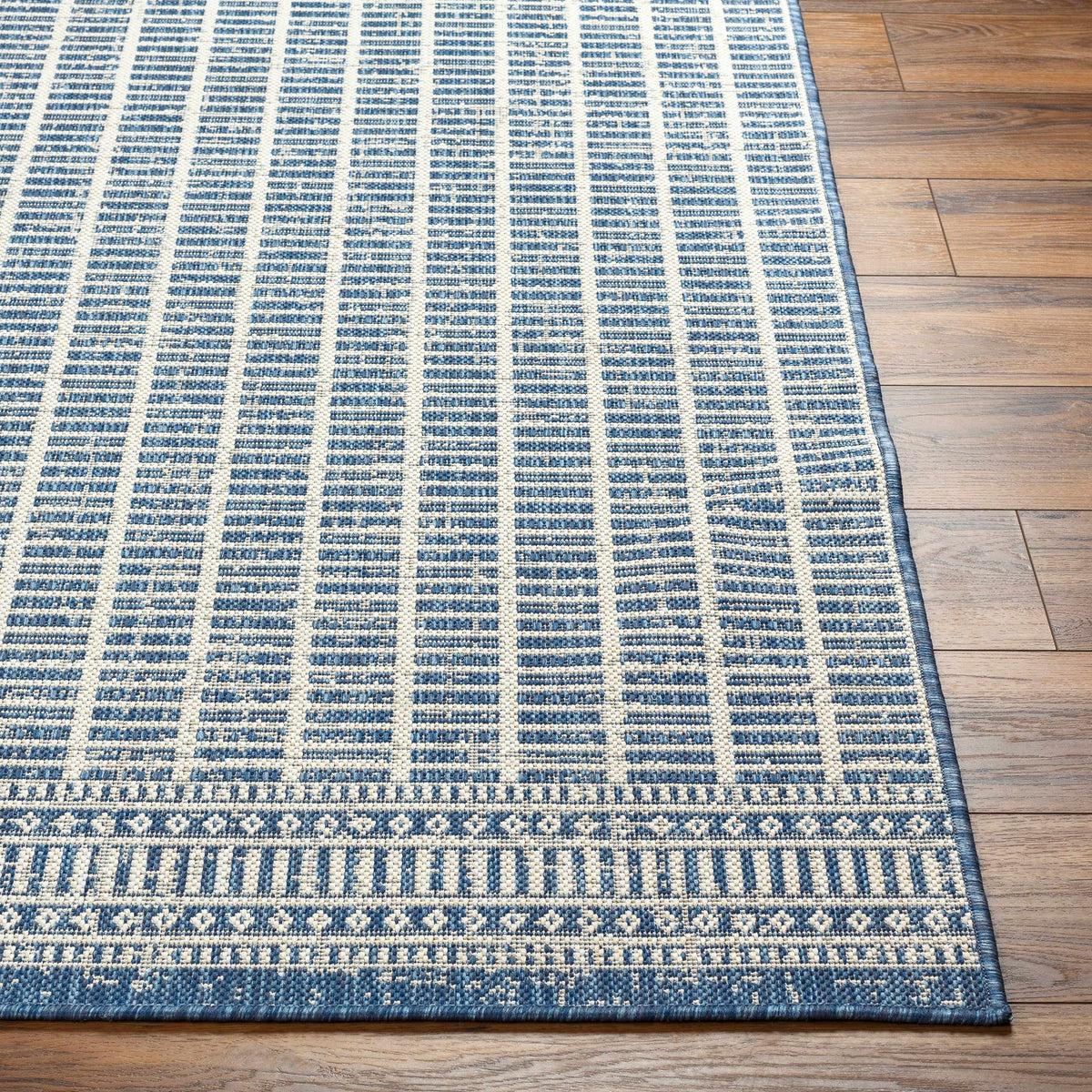 Amena Blue Outdoor Area Rug - Clearance - Ornate Home