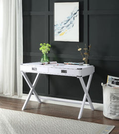 Amenia White Writing Desk - Ornate Home