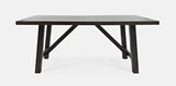 American Rustics Brown Trestle Dining Table - Ornate Home