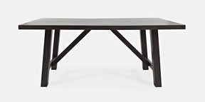 American Rustics Brown Trestle Dining Table - Ornate Home