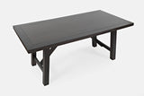 American Rustics Brown Trestle Dining Table - Ornate Home
