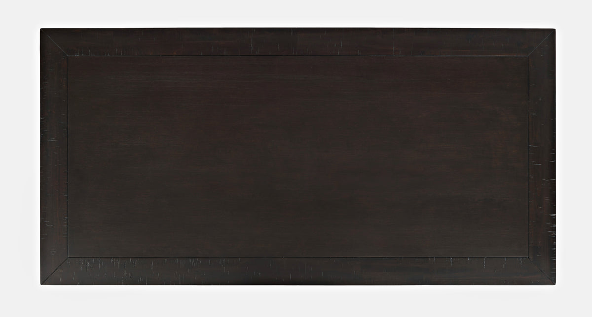 American Rustics Dark Brown/Black Counter Dining Table w/ 4 Stools, Bench - Ornate Home