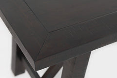American Rustics Dark Brown/Black Counter Dining Table w/ 4 Stools - Ornate Home