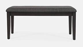American Rustics Dark Brown/Black Uph Bench - Ornate Home