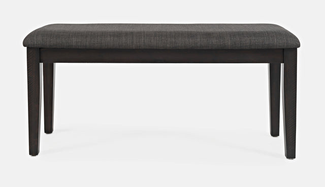 American Rustics Dark Brown/Black Uph Bench - Ornate Home
