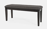 American Rustics Dark Brown/Black Uph Bench - Ornate Home