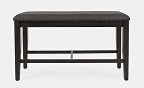 American Rustics Dark Brown/Black Uph Counter Bench - Ornate Home