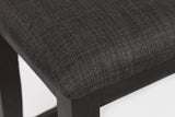 American Rustics Dark Brown/Black Uph Counter Bench - Ornate Home