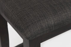 American Rustics Dark Brown/Black Uph Counter Bench - Ornate Home