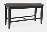 American Rustics Dark Brown/Black Uph Counter Bench - Ornate Home