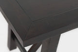 American Rustics Dark Brown Counter Trestle Table - Ornate Home