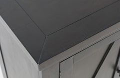 American Rustics Dark Brown Server - Ornate Home