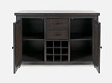 American Rustics Dark Brown Server - Ornate Home