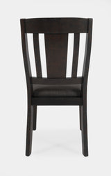 American Rustics Gray/Brown Uph Slatback Chair (Set of 2) - Ornate Home