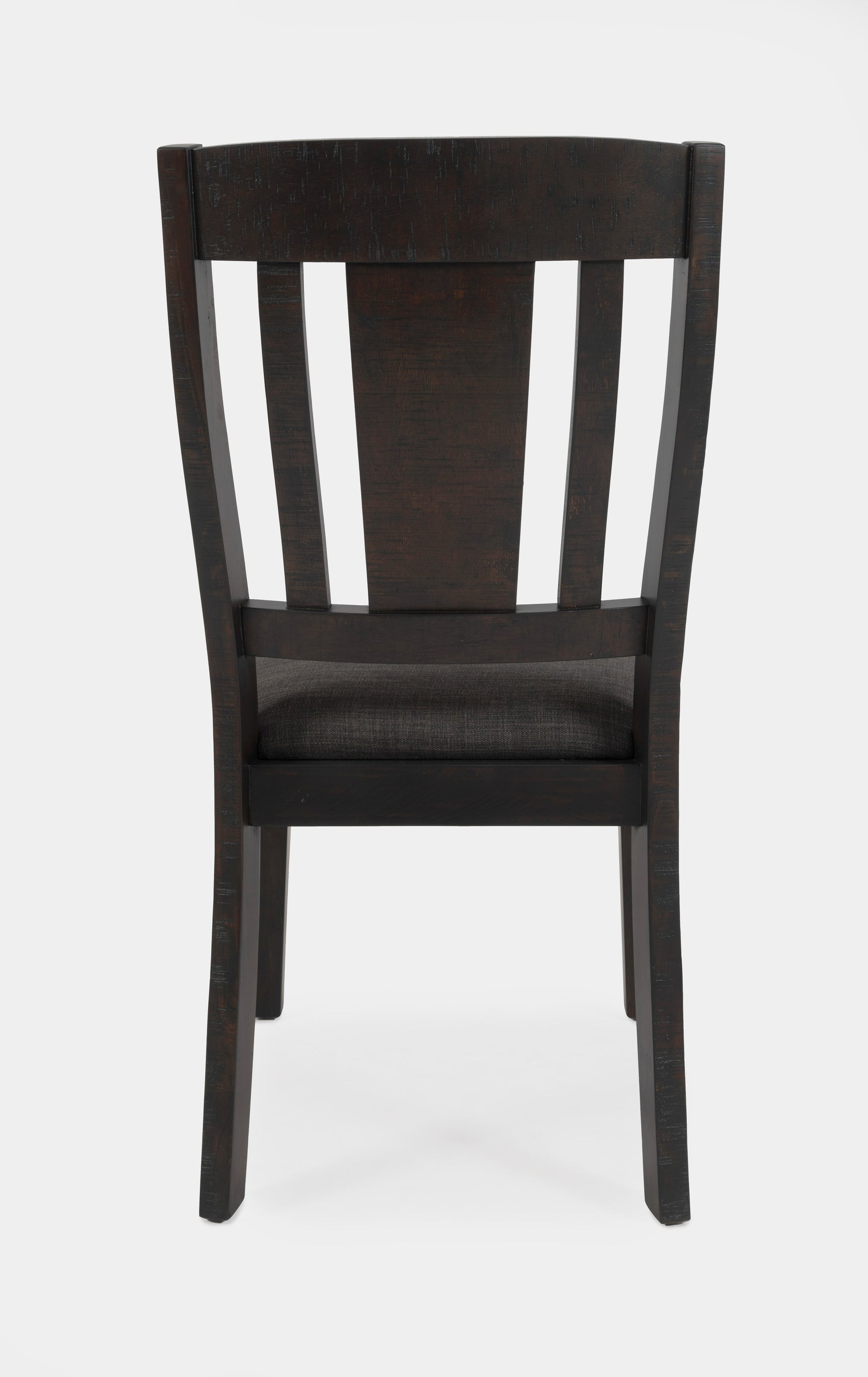American Rustics Gray/Brown Uph Slatback Chair (Set of 2) - Ornate Home