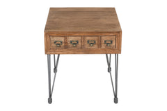 American Vintage Brown End Table - Ornate Home