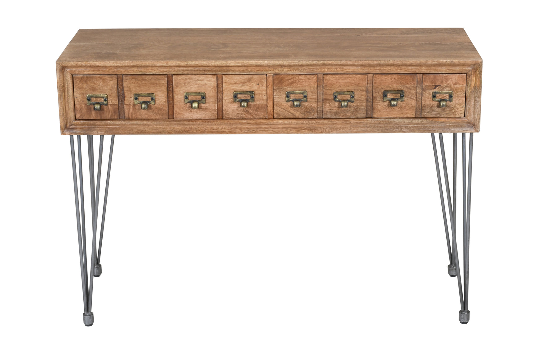 American Vintage Brown Sofa Console - Ornate Home
