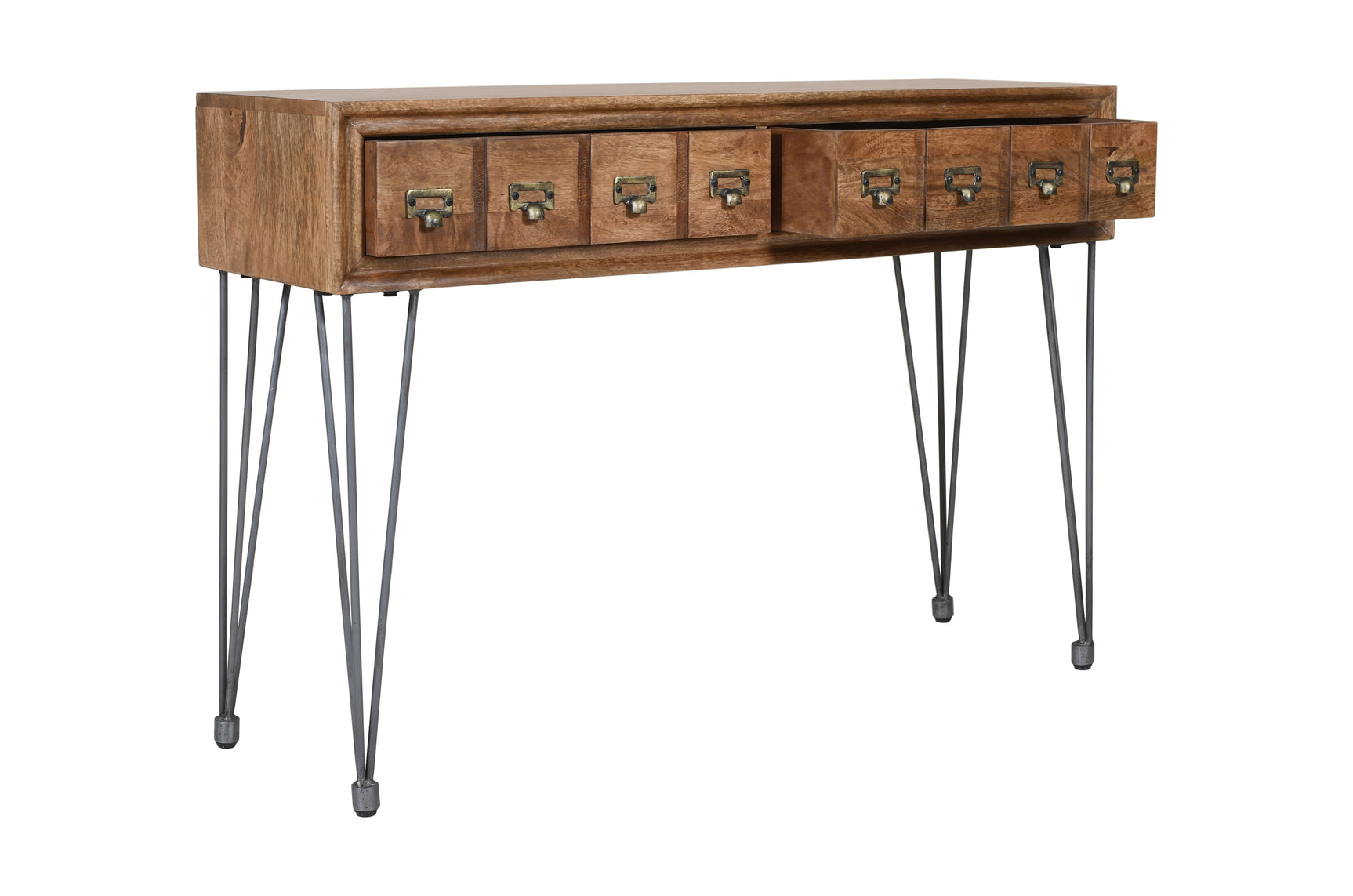 American Vintage Brown Sofa Console - Ornate Home