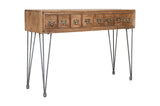 American Vintage Brown Sofa Console - Ornate Home