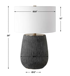 Americana Aged Black Table Lamp - Ornate Home