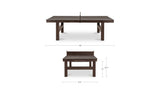 Ames Brown Ping Pong Table - Ornate Home