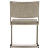 Ames Light Taupe/Glazed Silver Side Chair - Ornate Home