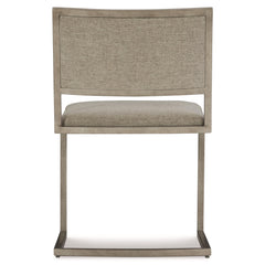 Ames Light Taupe/Glazed Silver Side Chair - Ornate Home