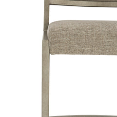Ames Light Taupe/Glazed Silver Side Chair - Ornate Home