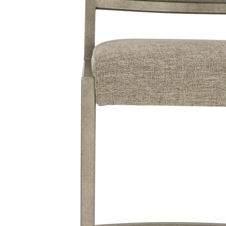 Ames Light Taupe/Glazed Silver Side Chair - Ornate Home