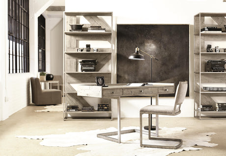 Ames Light Taupe/Glazed Silver Side Chair - Ornate Home