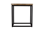 Ames Natural/Black Chairside Table - Ornate Home