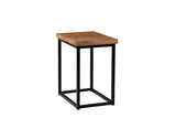 Ames Natural/Black Chairside Table - Ornate Home