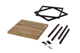Ames Natural/Black End Table - Ornate Home