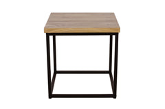 Ames Natural/Black End Table - Ornate Home