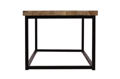 Ames Natural/Black Rectangle Cocktail Table - Ornate Home