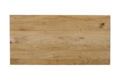 Ames Natural/Black Rectangle Cocktail Table - Ornate Home