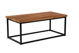 Ames Natural/Black Rectangle Cocktail Table - Ornate Home